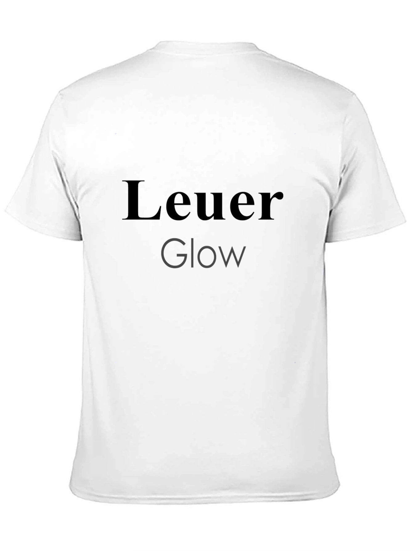 Leuer Glow Stylish Black T-Shirt