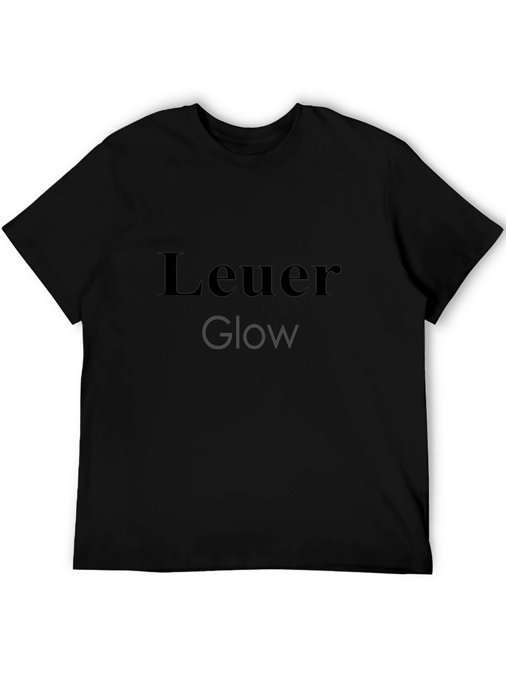 Leuer Glow Stylish Black T-Shirt