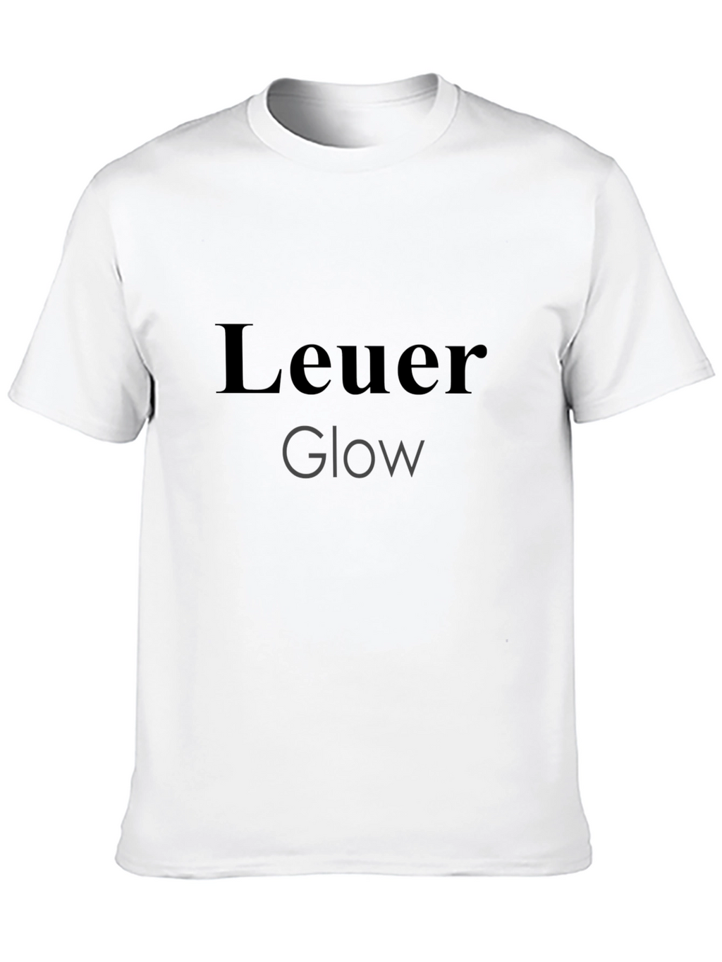 Leuer Glow Stylish Black T-Shirt