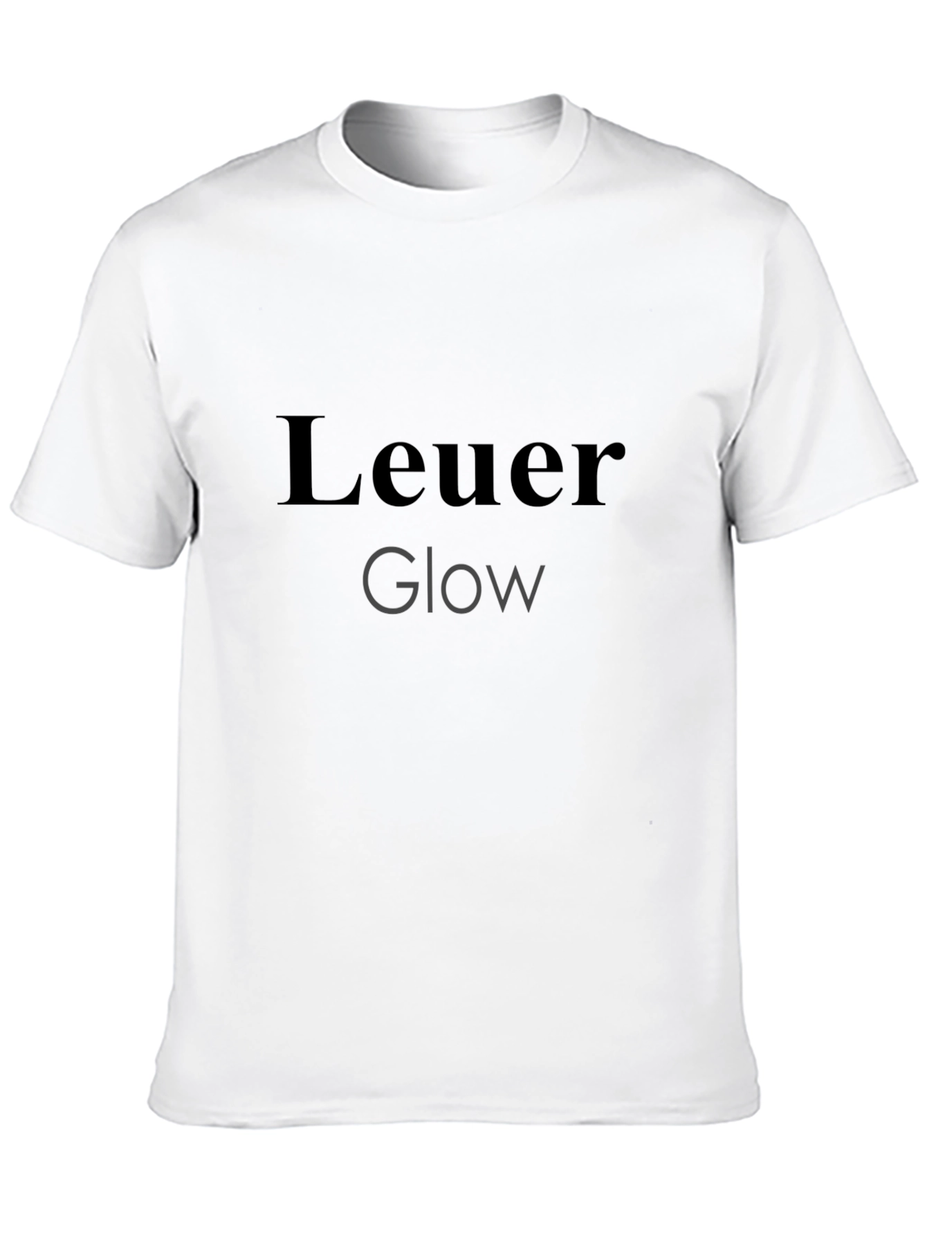 Leuer Glow Stylish Black T-Shirt