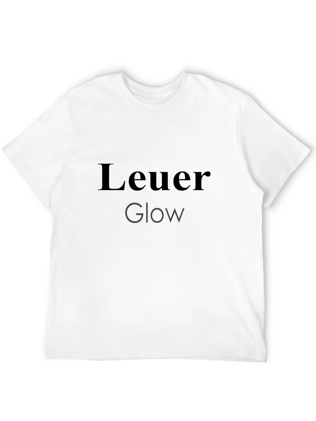 Leuer Glow Stylish Black T-Shirt