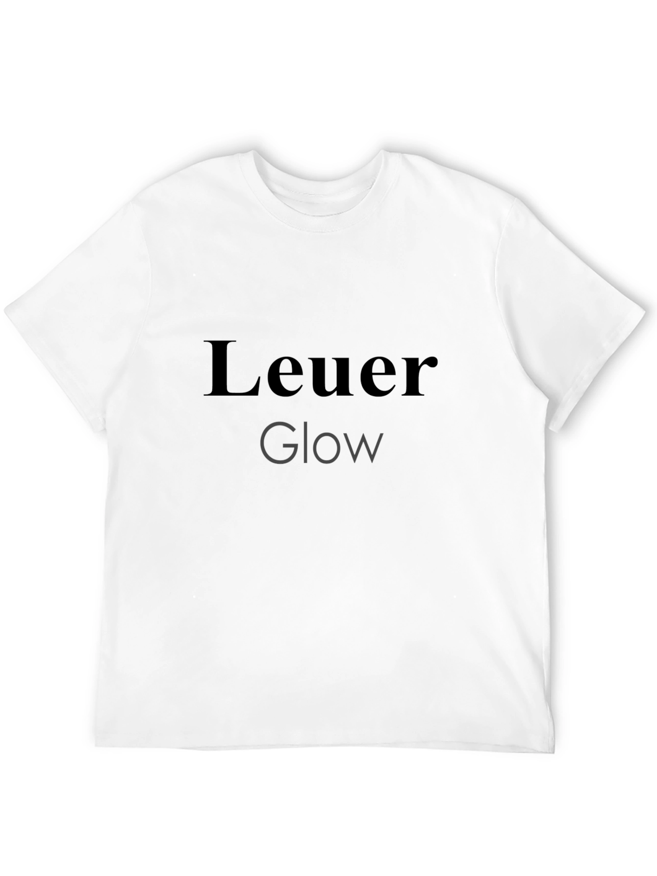 Leuer Glow Stylish Black T-Shirt