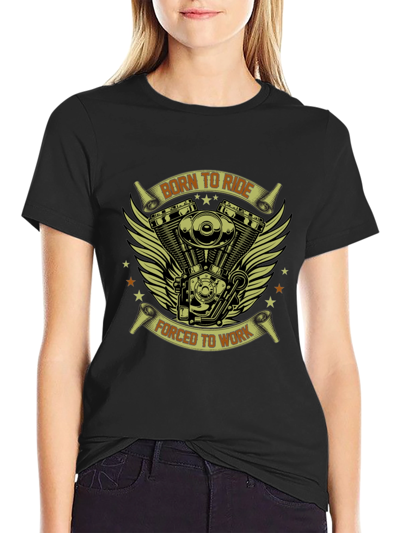 Born to Ride Graphic Tee - Motorcycle Enthusiast T-Shirt