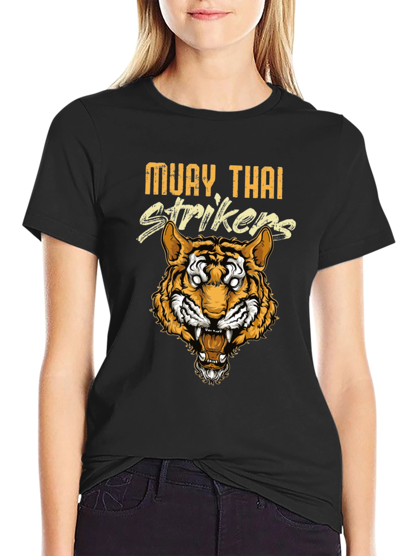 Muay Thai Strikers Graphic Tee - Tiger Design