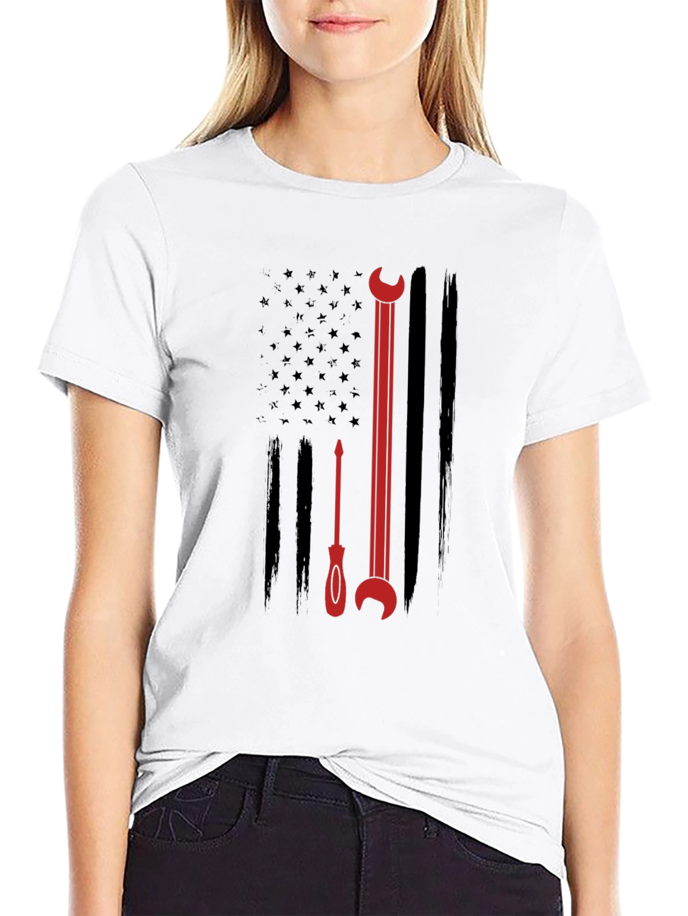Mechanic American Flag T-Shirt