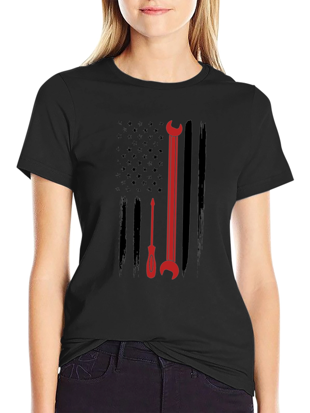 Mechanic American Flag T-Shirt