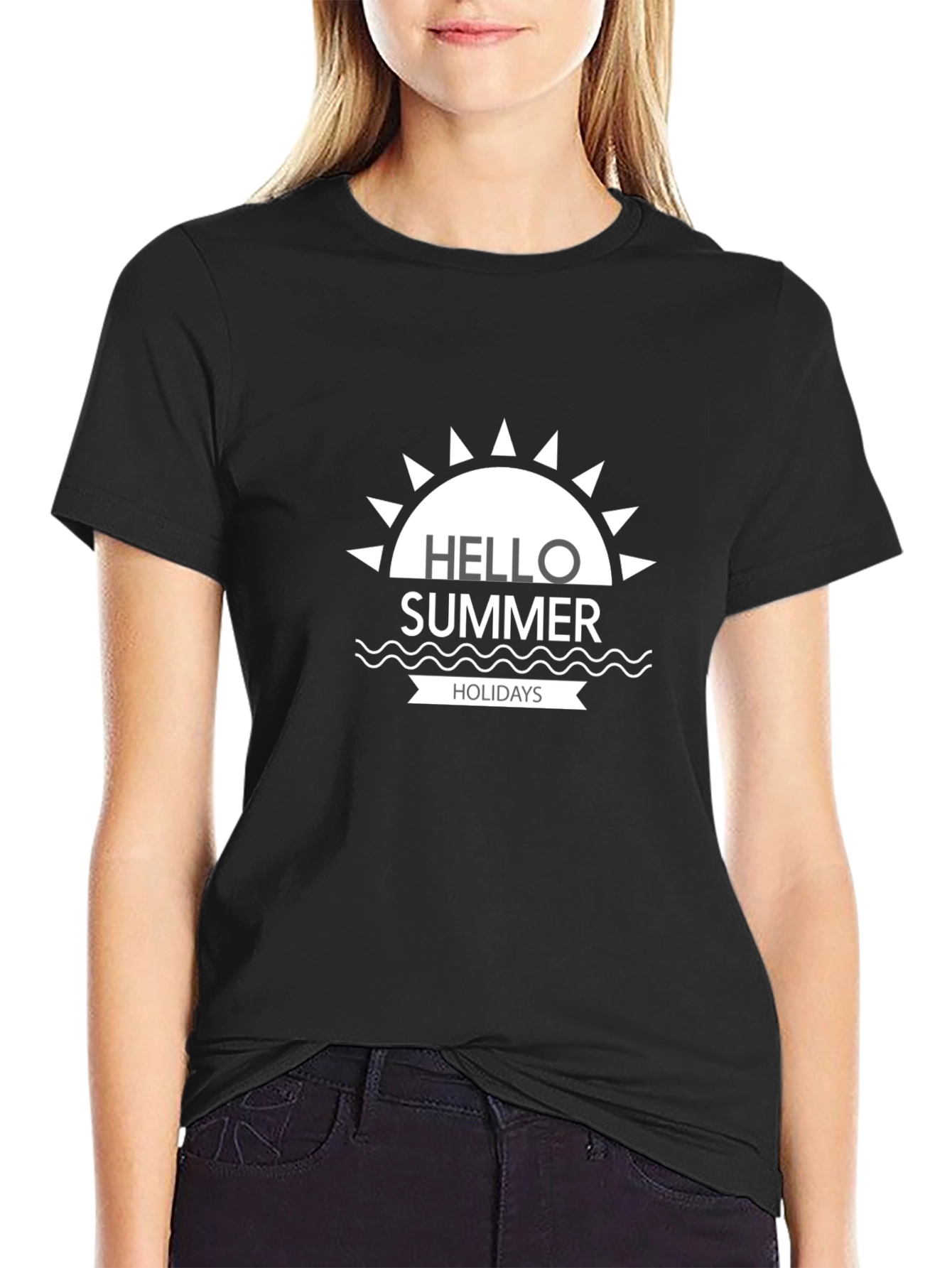 Hello Summer Holidays T-Shirt - Stylish Summer Tee