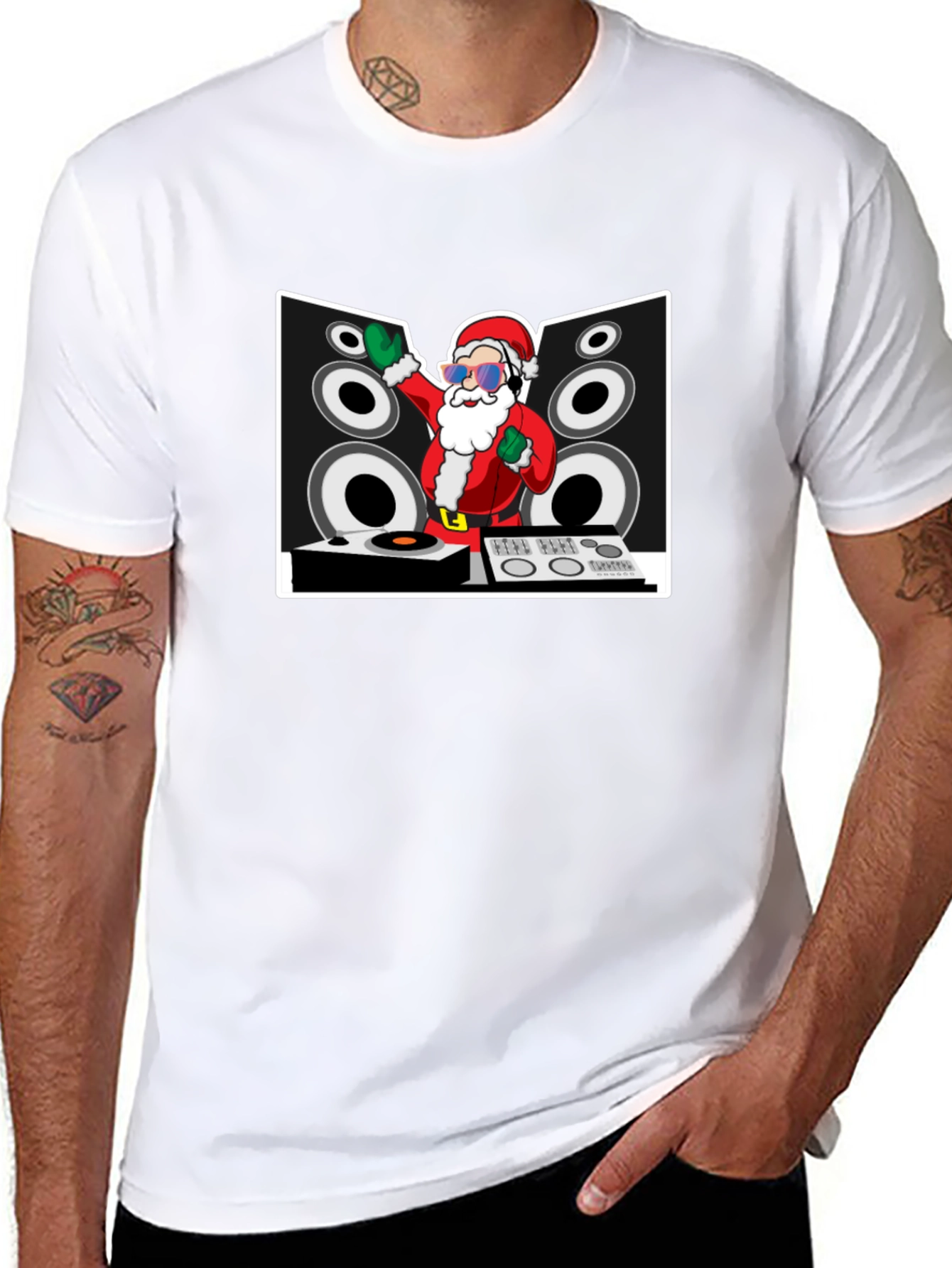 DJ Santa Claus Graphic Tee