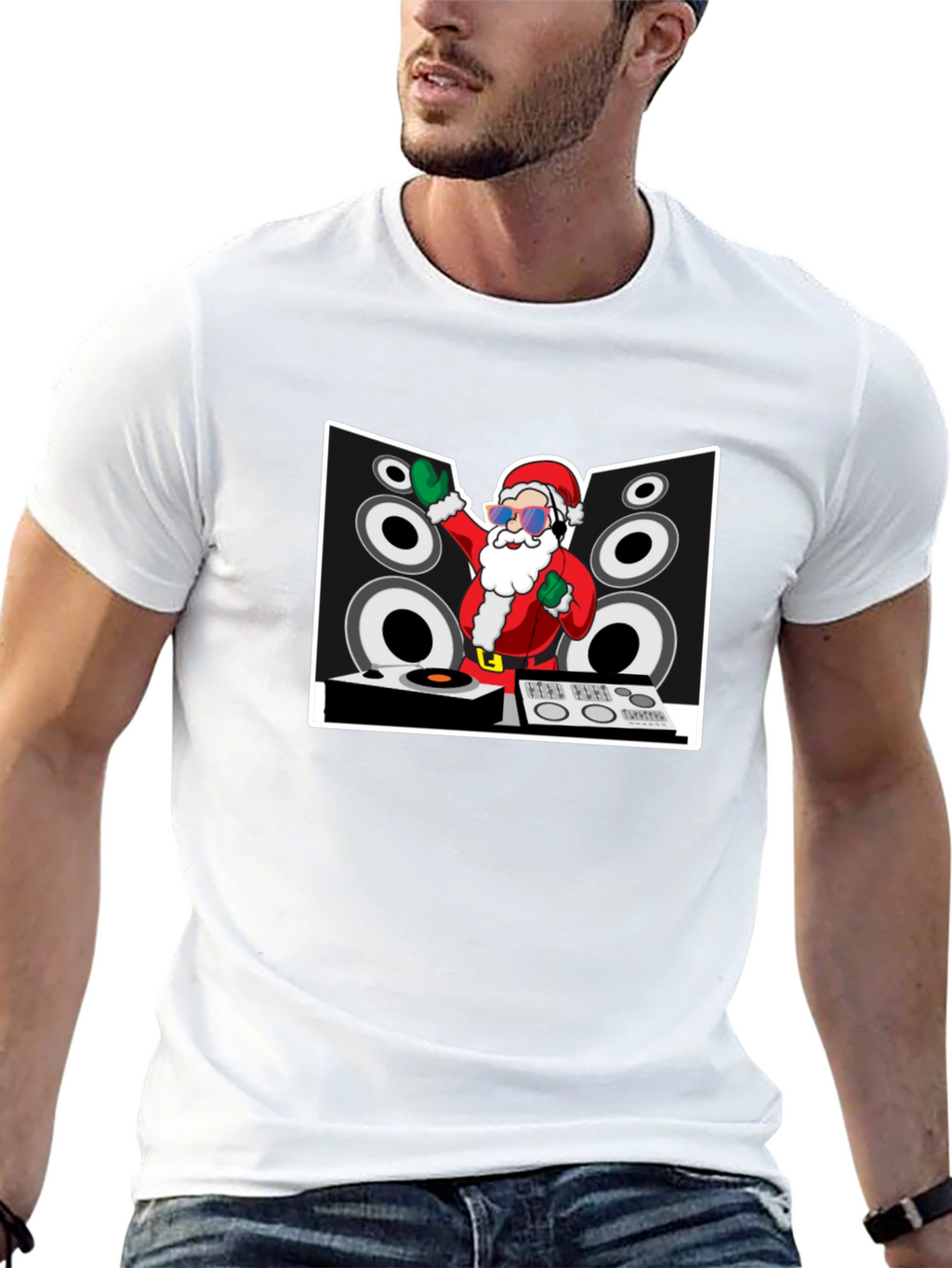 DJ Santa Claus Graphic Tee