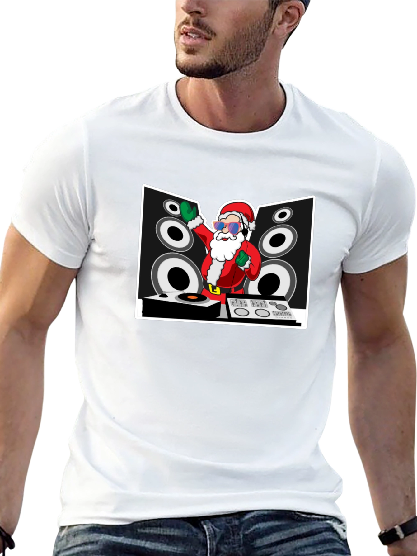 DJ Santa Claus Graphic Tee
