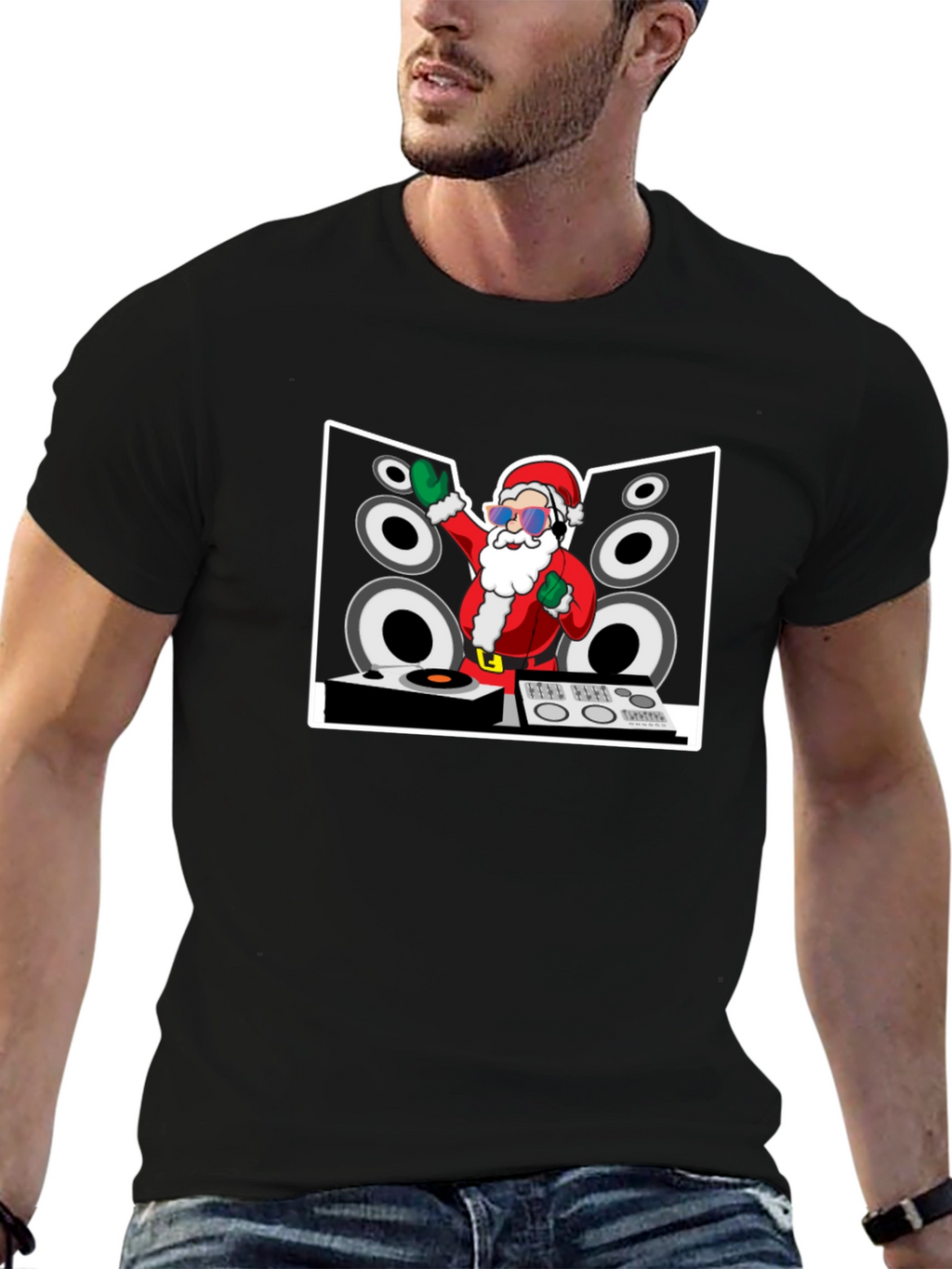 DJ Santa Claus Graphic Tee