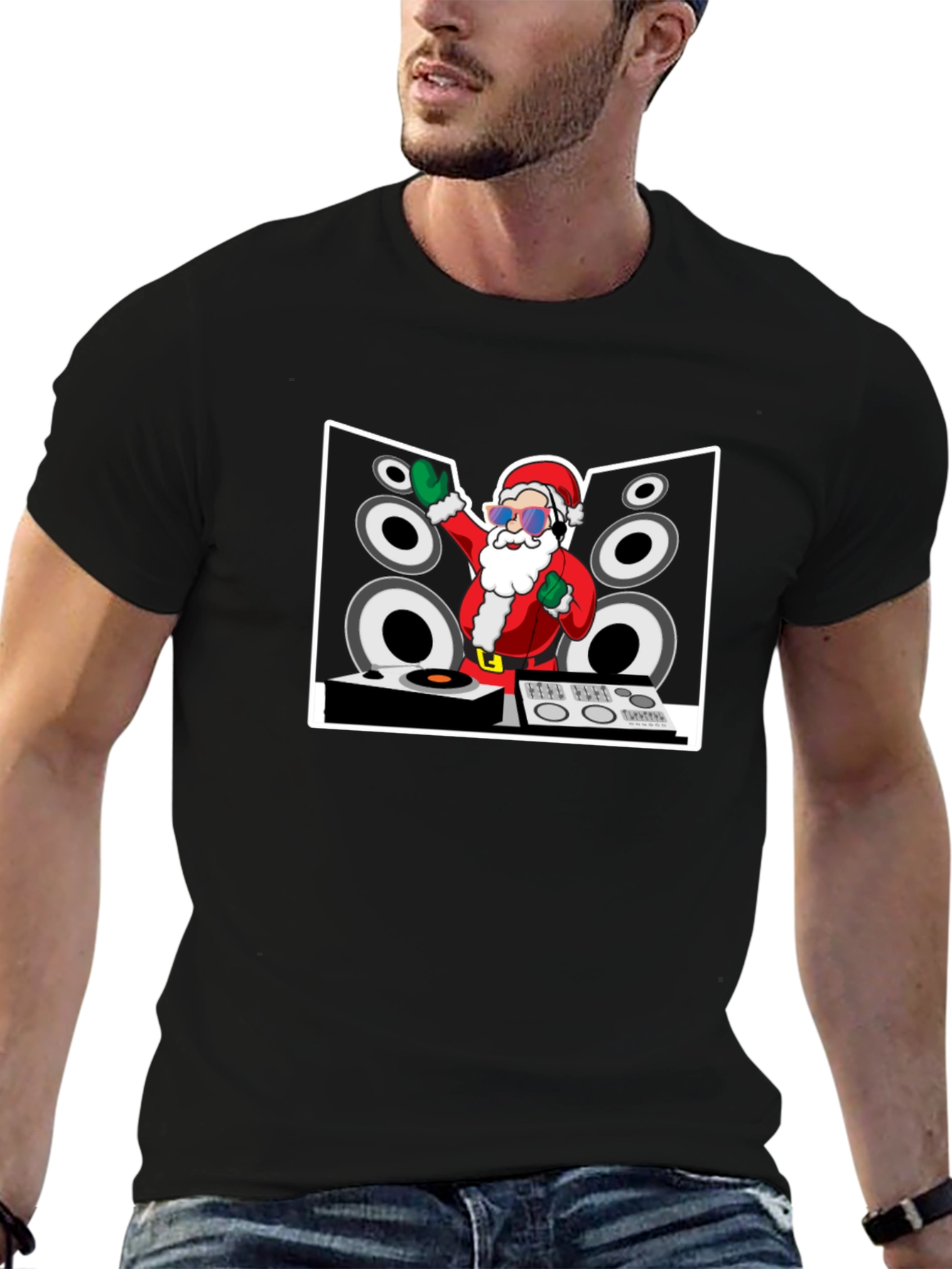 DJ Santa Claus Graphic Tee