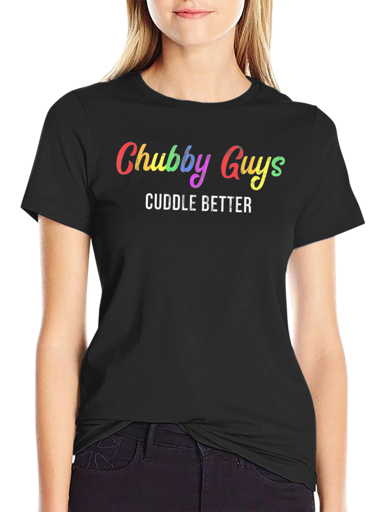 Chubby Guys Cuddle Better Graphic Tee - Soft Cotton T-Shirt