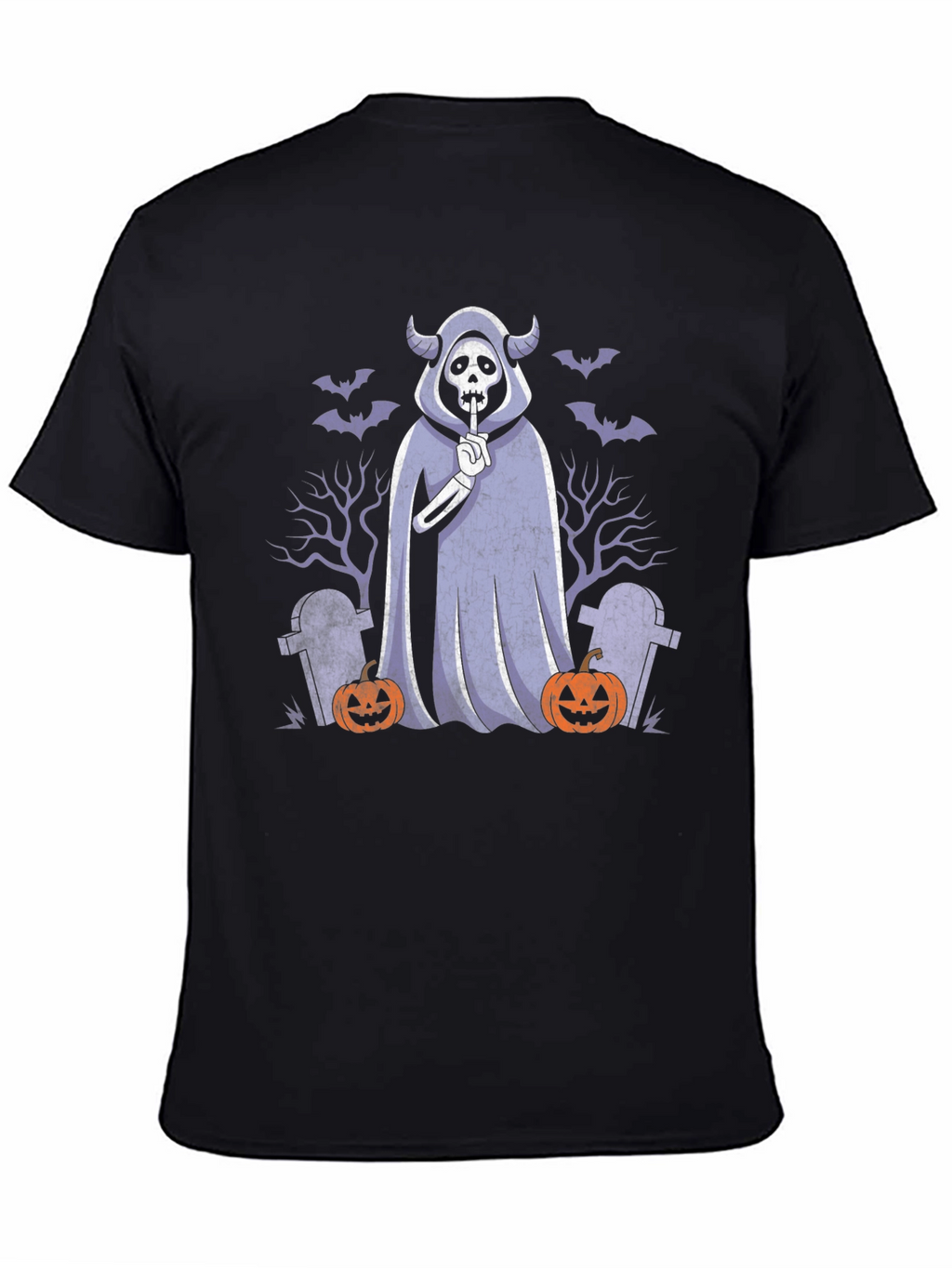 Halloween Ghost T-Shirt: Spooky Shhh Design