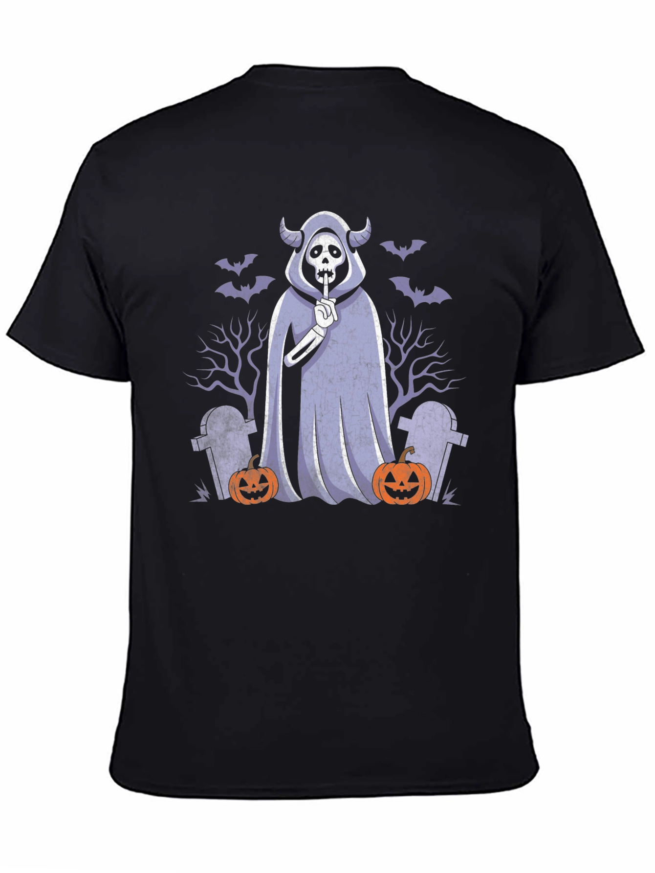 Halloween Ghost T-Shirt: Spooky Shhh Design
