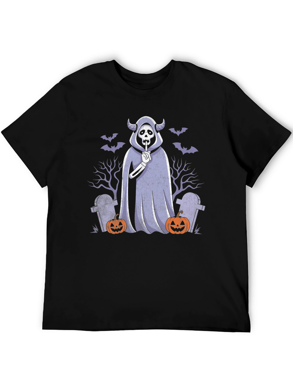Halloween Ghost T-Shirt: Spooky Shhh Design