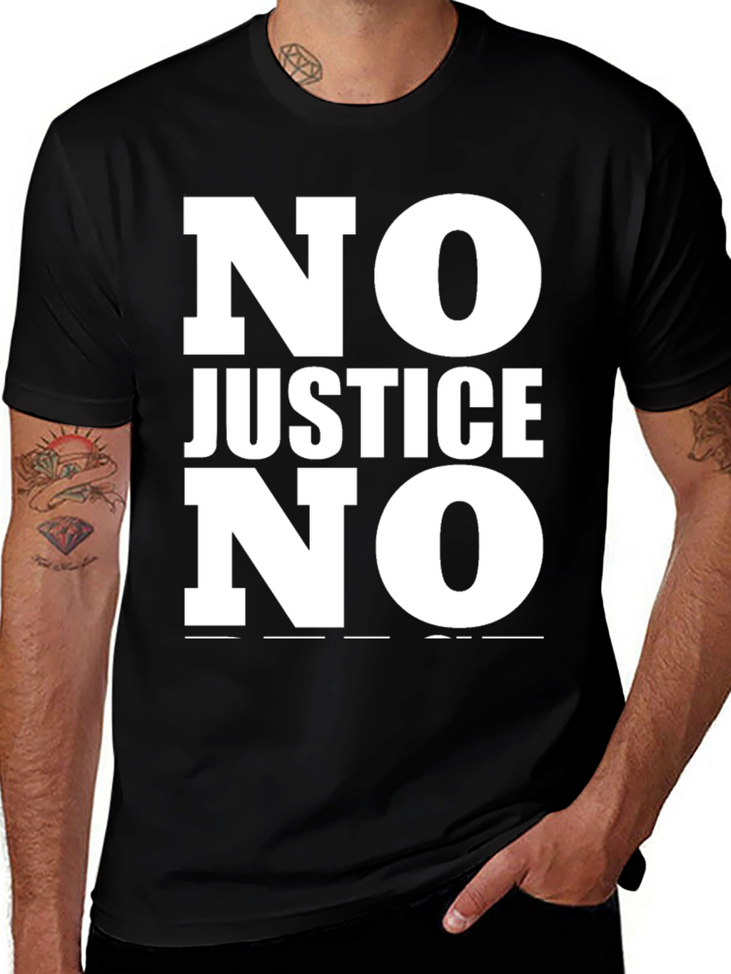 No Justice No Peace Statement T-Shirt