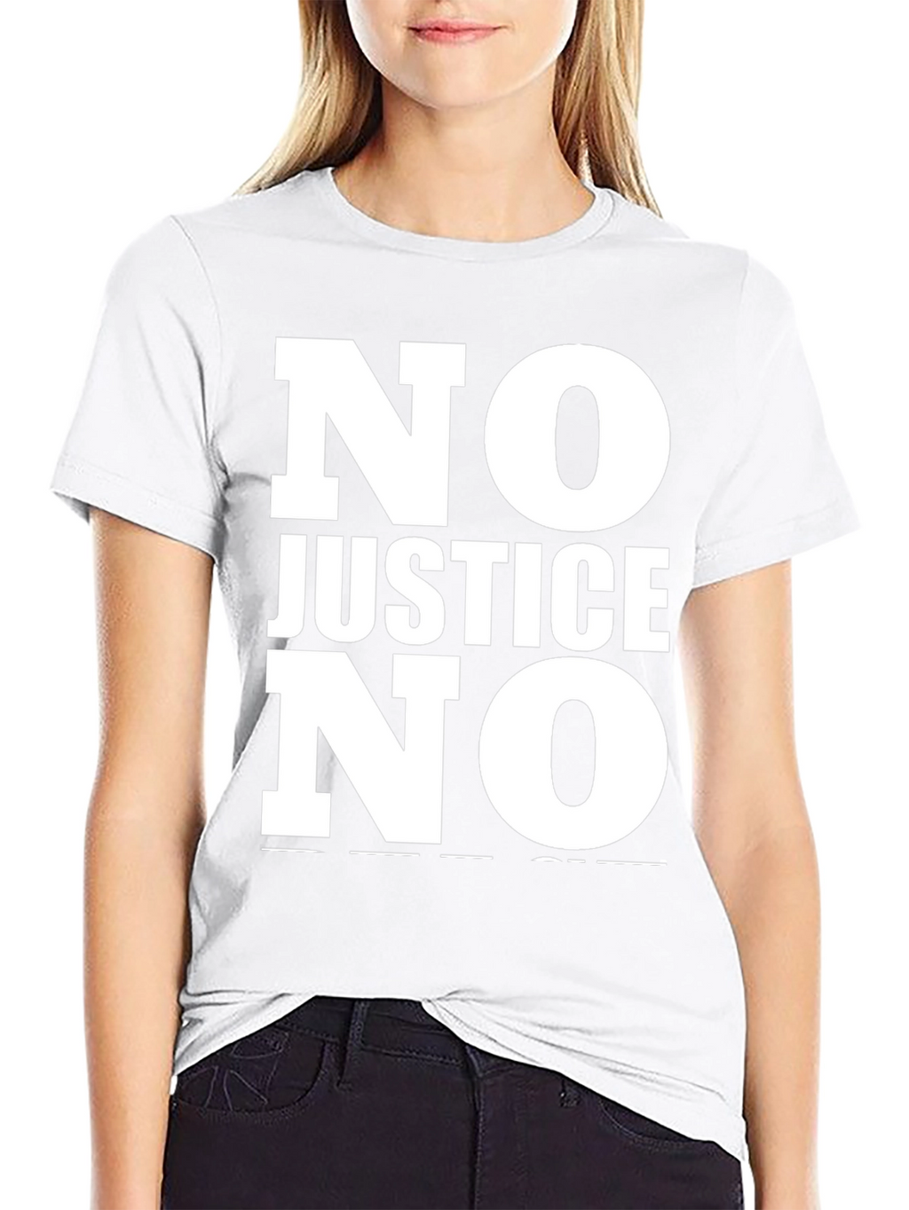 No Justice No Peace Statement T-Shirt