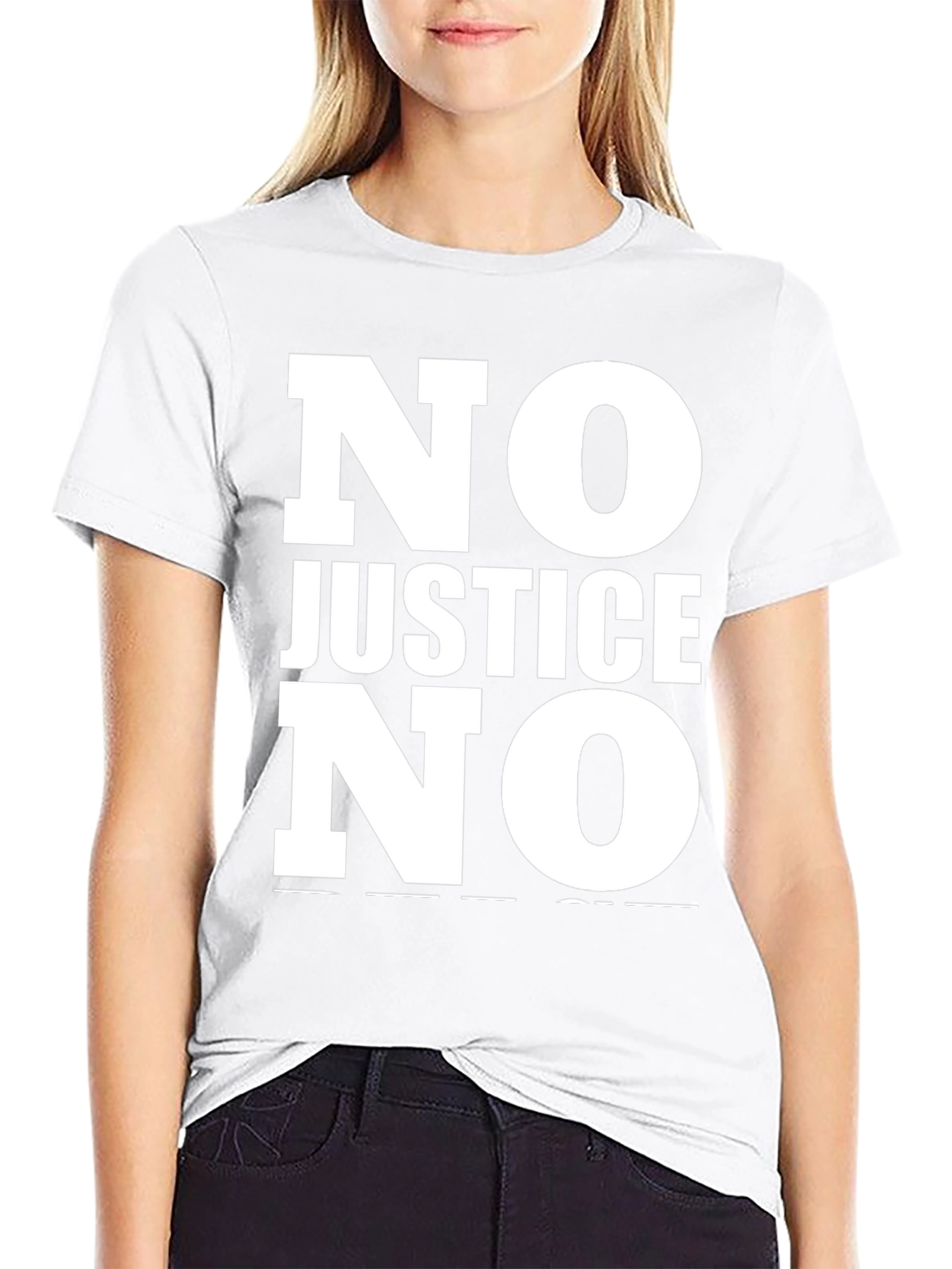 No Justice No Peace Statement T-Shirt