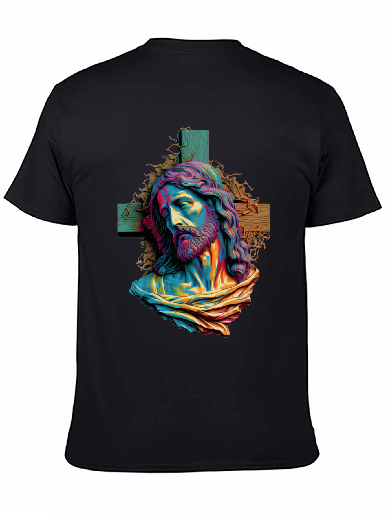 Jesus Colorful Artistic Graphic T-Shirt
