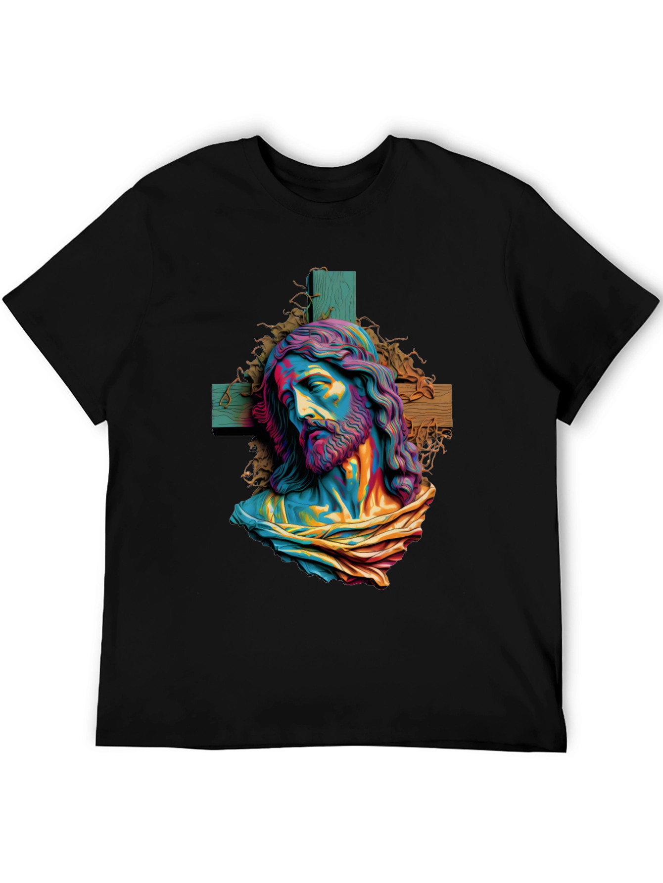 Jesus Colorful Artistic Graphic T-Shirt