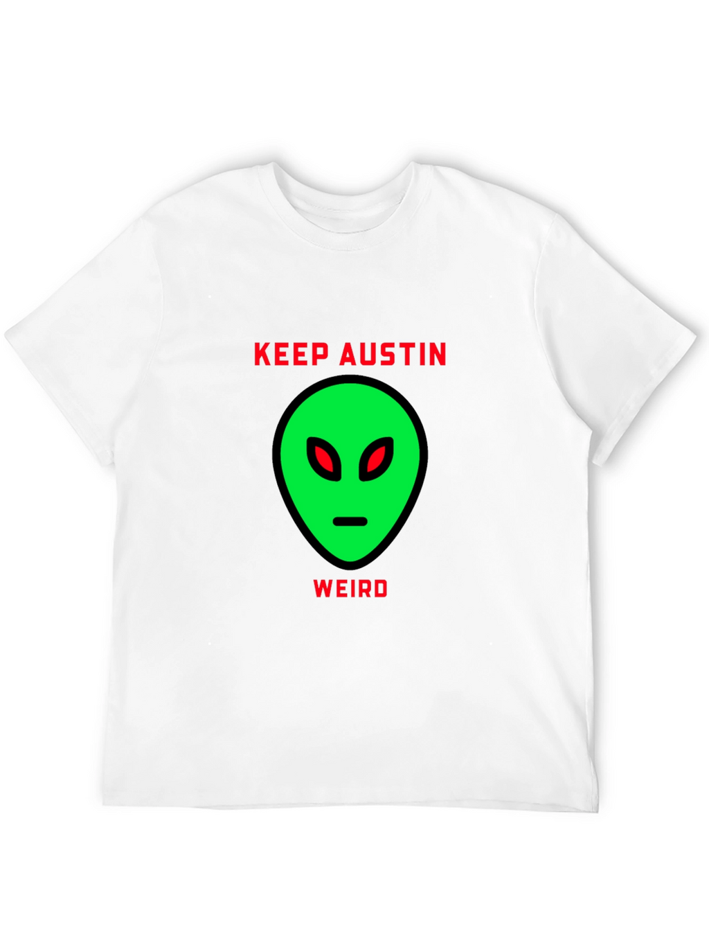 Keep Austin Weird Alien Graphic T-Shirt