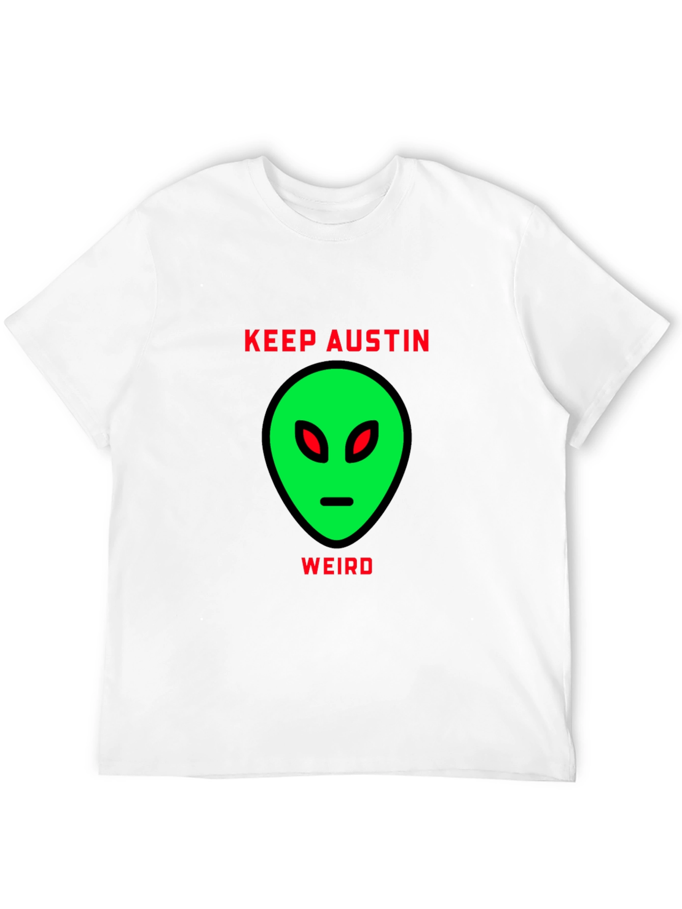 Keep Austin Weird Alien Graphic T-Shirt