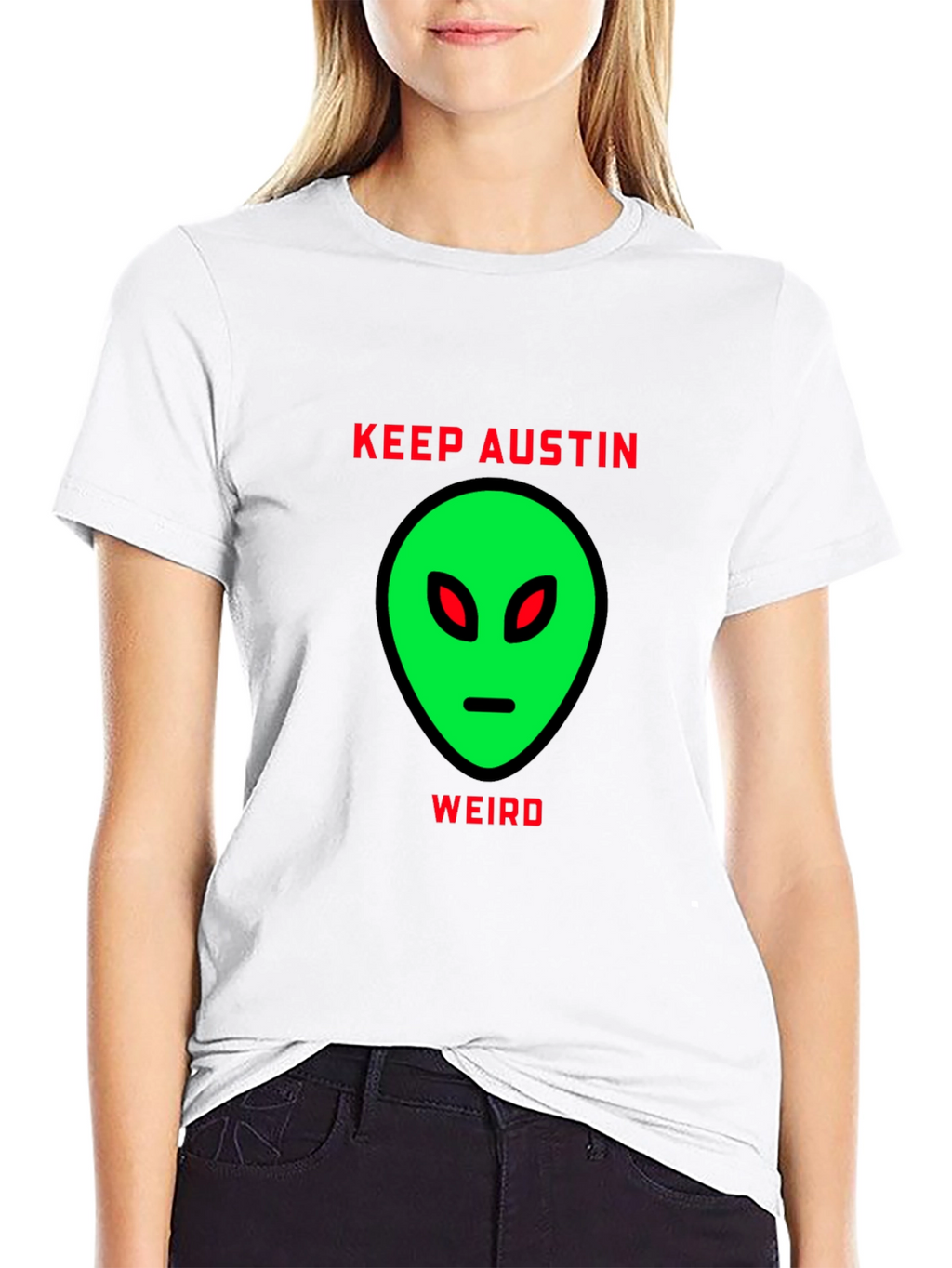 Keep Austin Weird Alien Graphic T-Shirt