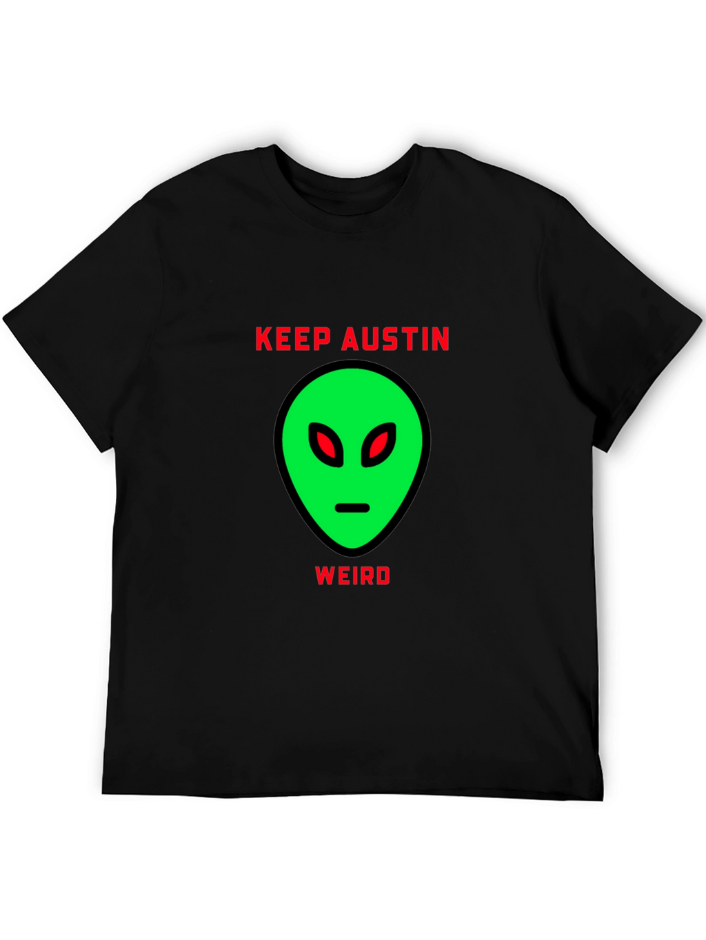 Keep Austin Weird Alien Graphic T-Shirt