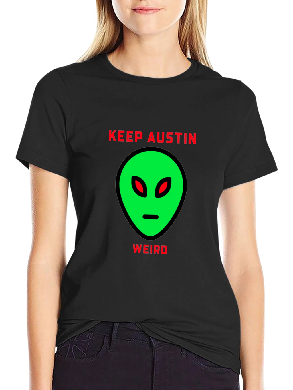 Keep Austin Weird Alien Graphic T-Shirt