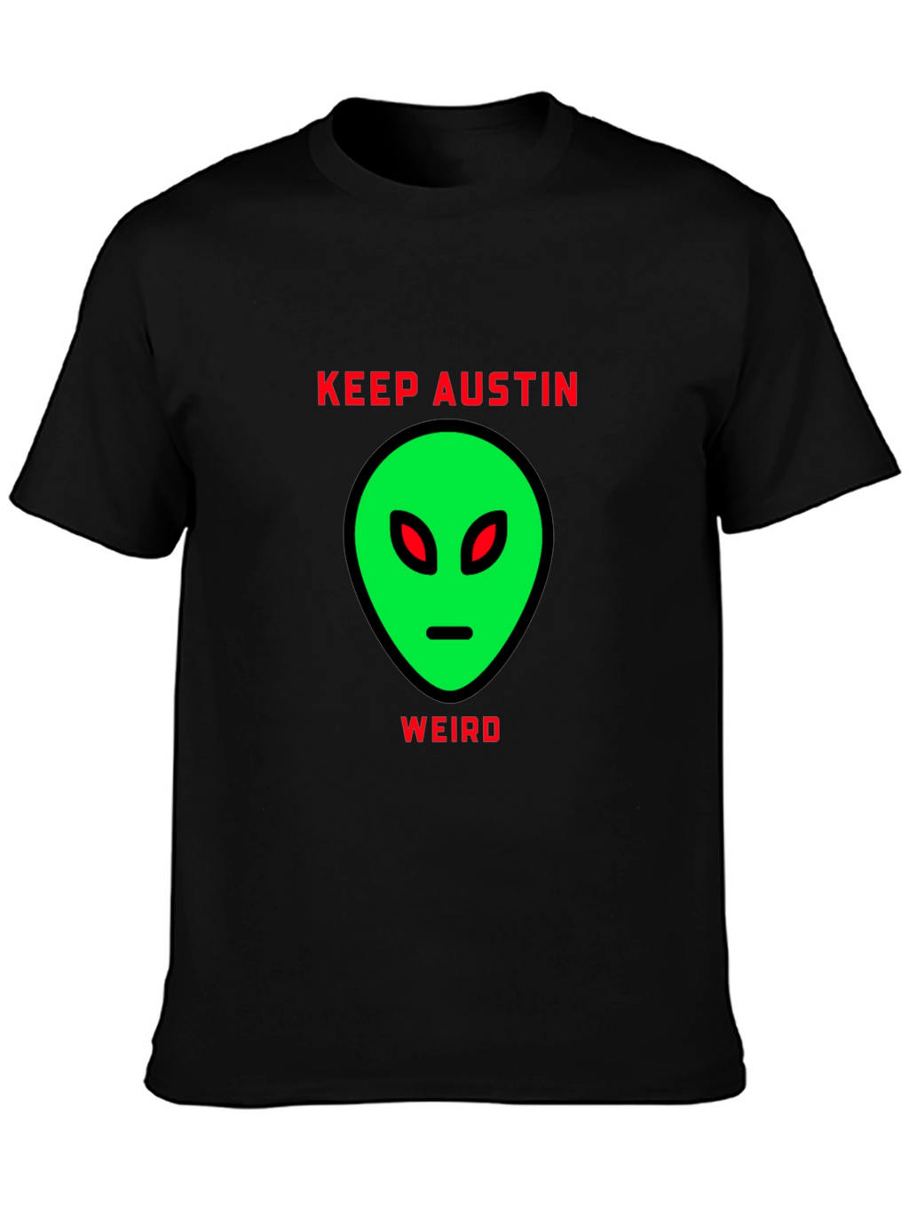 Keep Austin Weird Alien Graphic T-Shirt