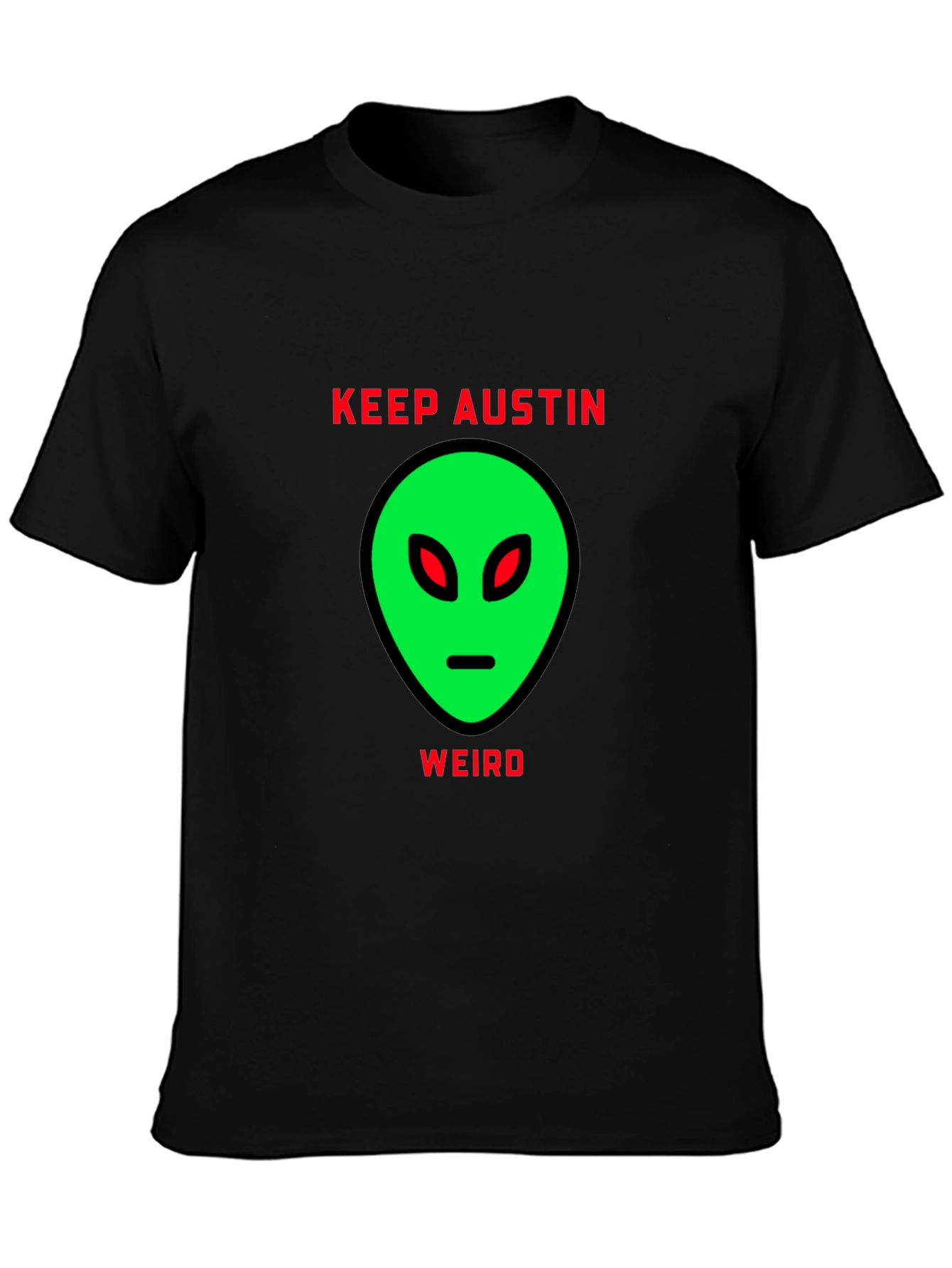 Keep Austin Weird Alien Graphic T-Shirt