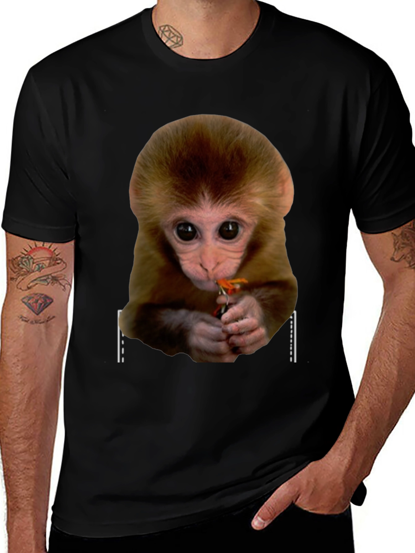 Monkey Pocket Graphic Tee