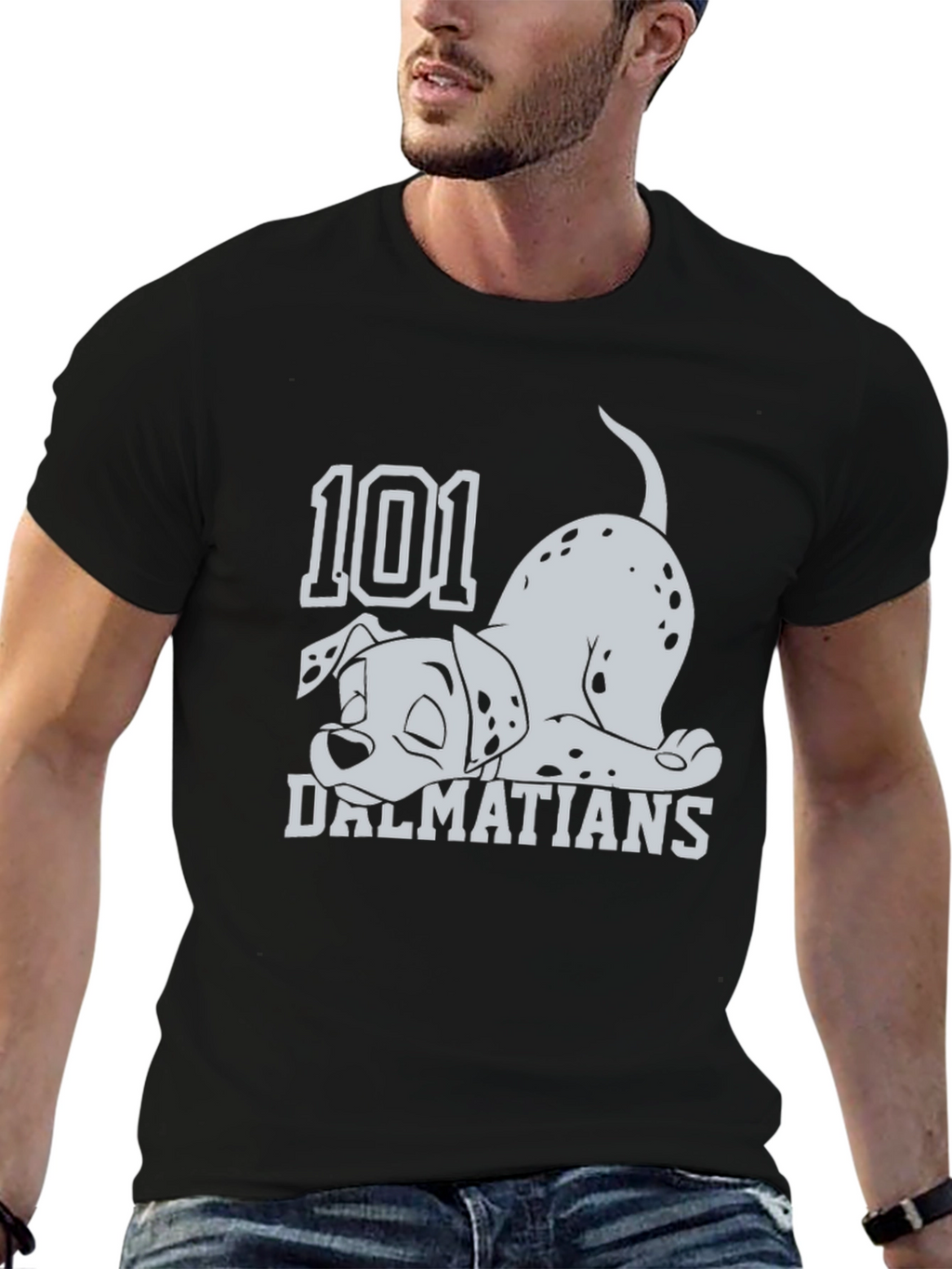 101 Dalmatians Black Graphic Tee