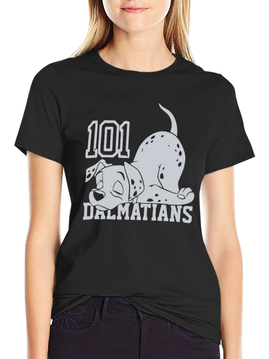 101 Dalmatians Black Graphic Tee
