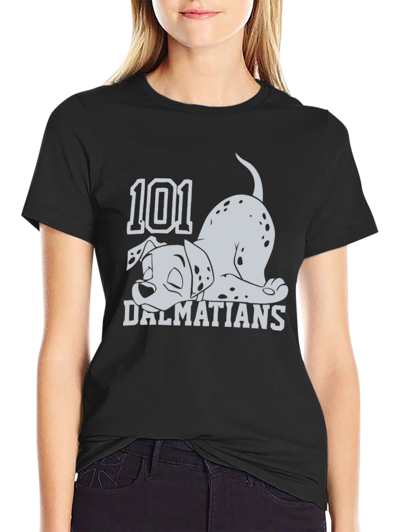 101 Dalmatians Black Graphic Tee