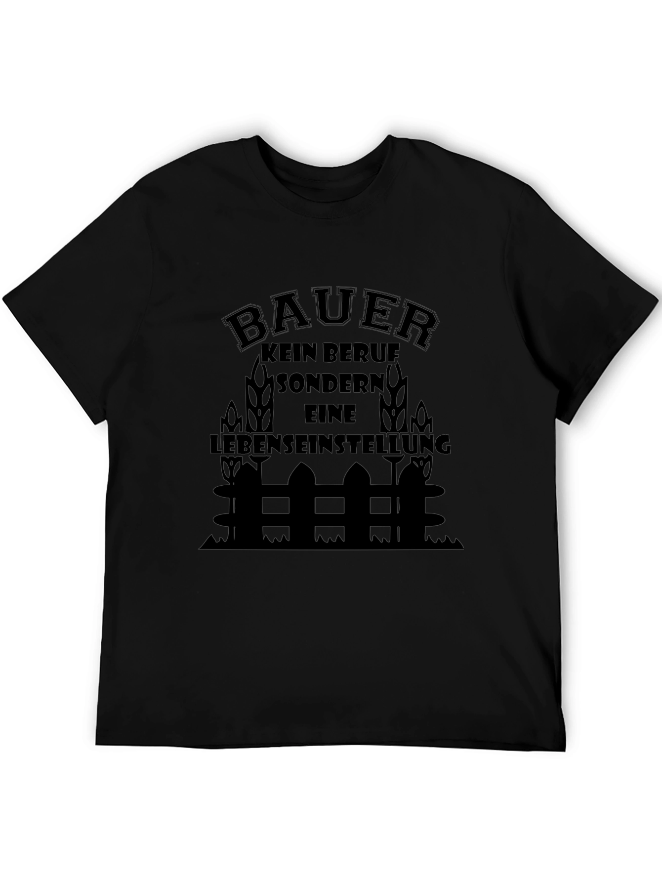 Bauer Lebens Einstellung Black Tee