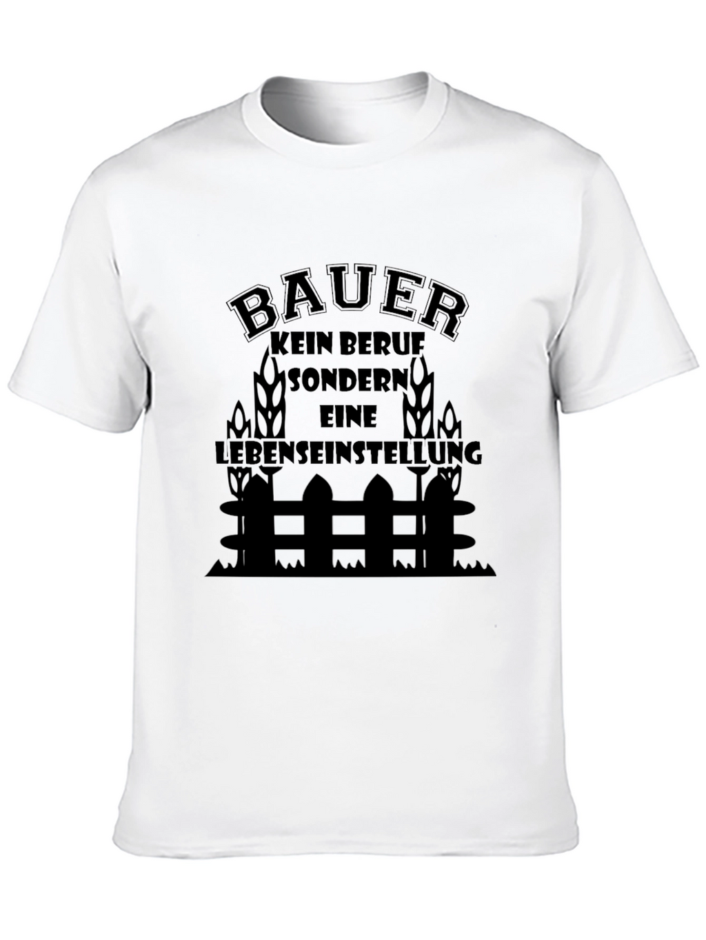 Bauer Lebens Einstellung Black Tee