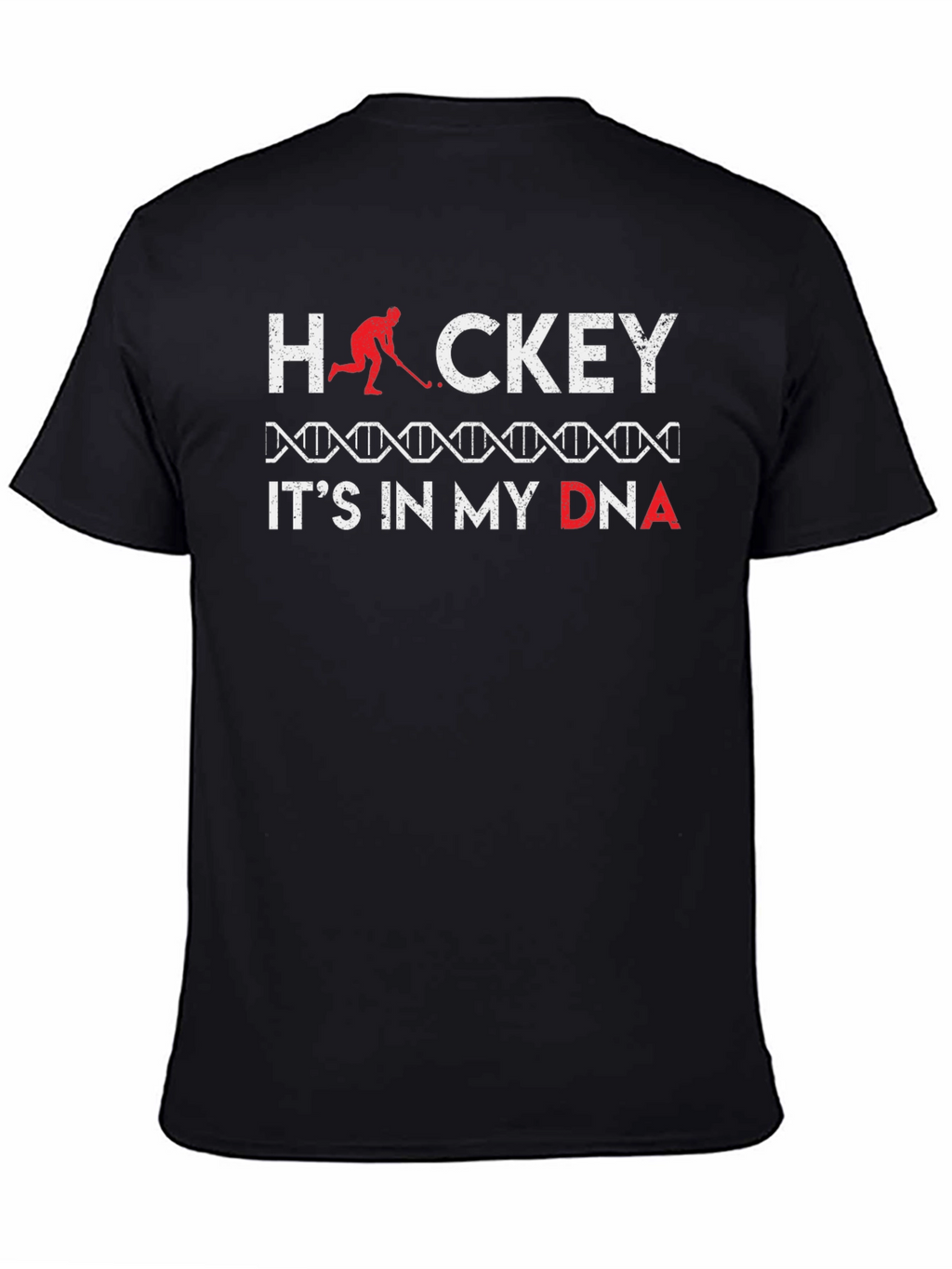Hockey in my DNA Black T-Shirt