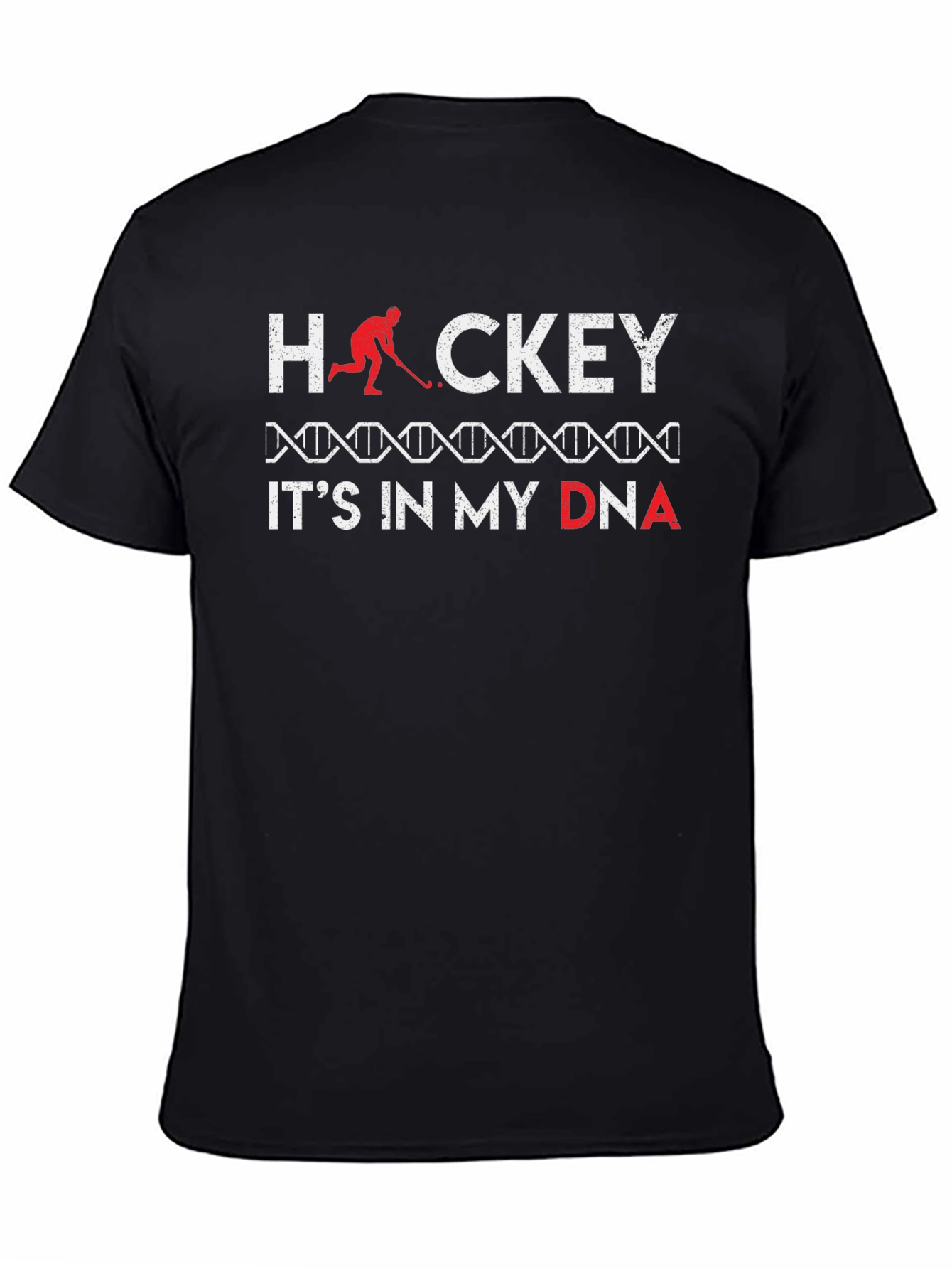 Hockey in my DNA Black T-Shirt