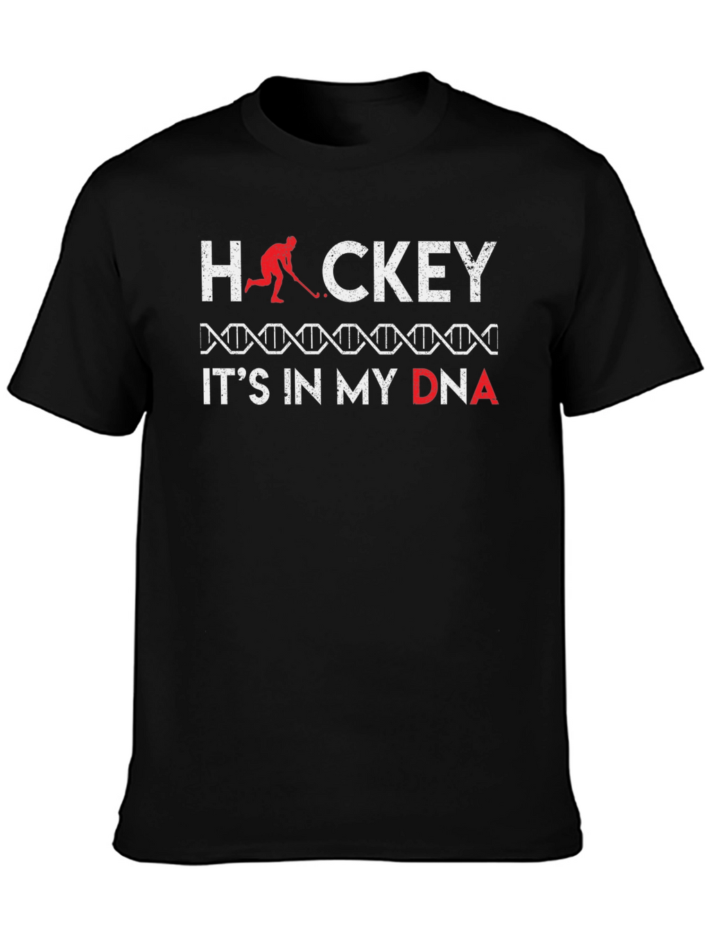 Hockey in my DNA Black T-Shirt