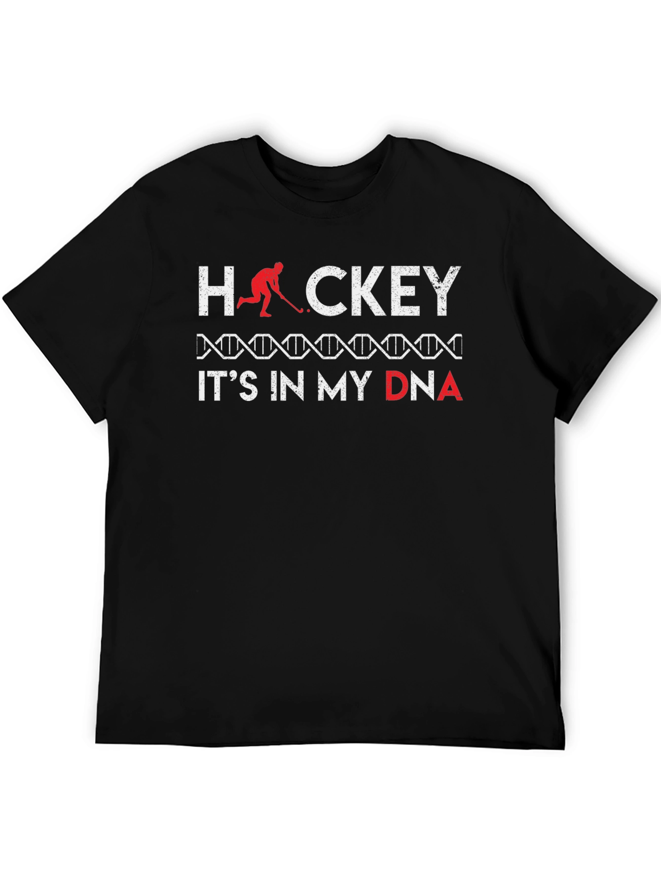 Hockey in my DNA Black T-Shirt