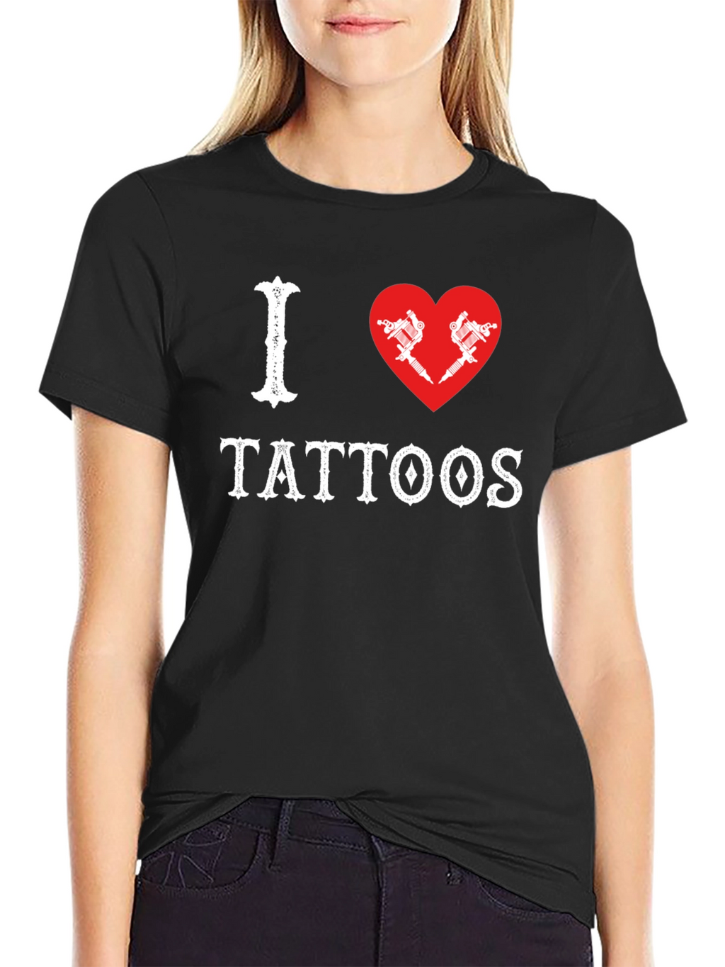 I Heart Tattoos Black Tee