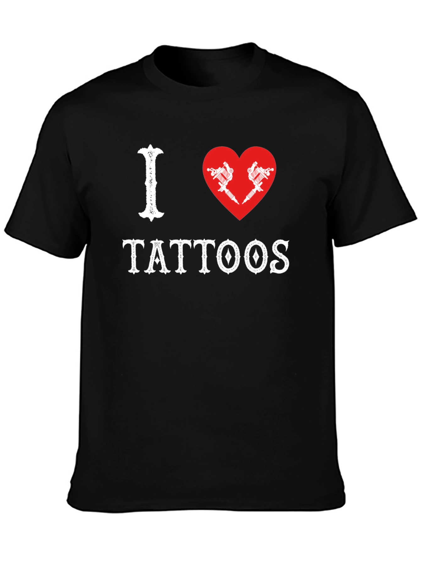 I Heart Tattoos Black Tee