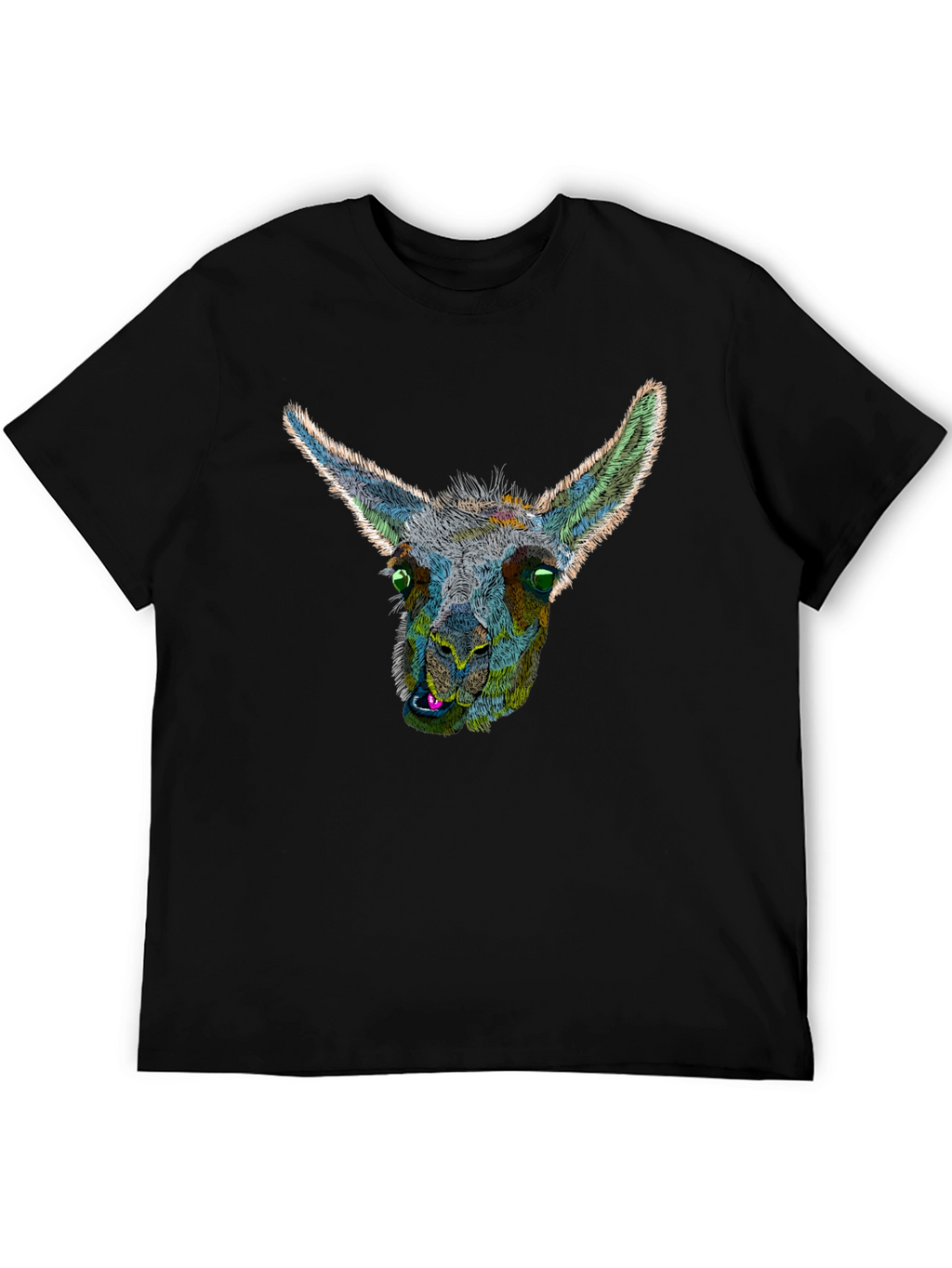 Llama Graphic Black T-Shirt