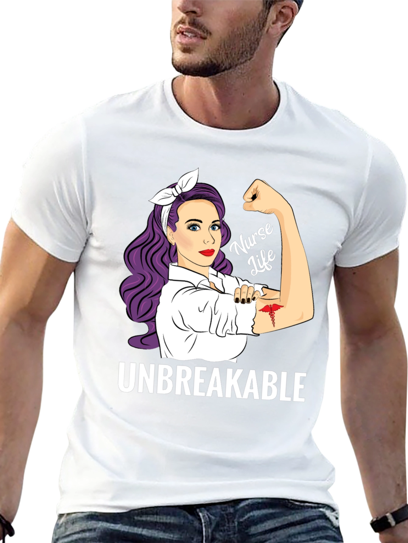 Nurse Life Unbreakable Graphic Tee