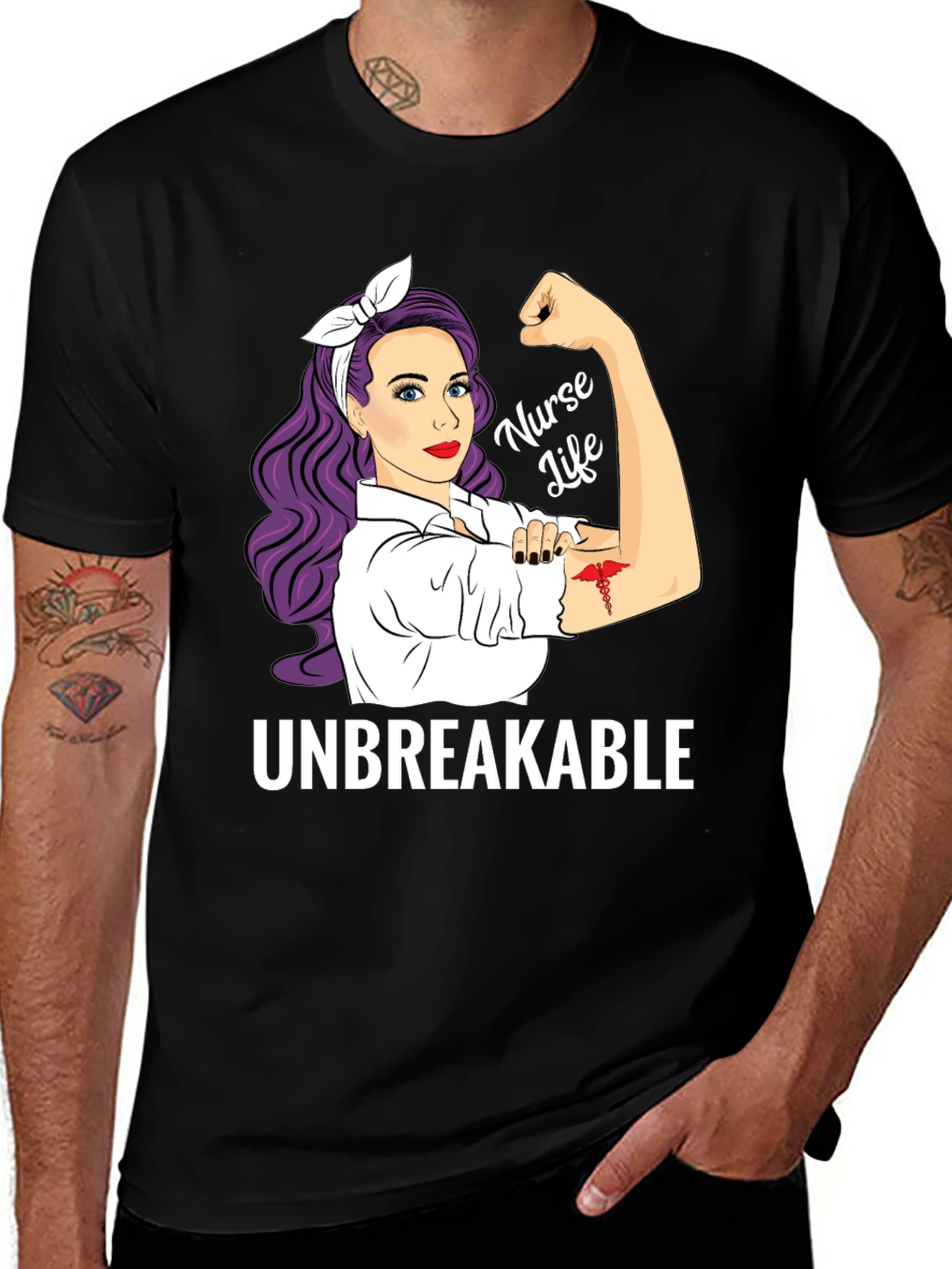 Nurse Life Unbreakable Graphic Tee