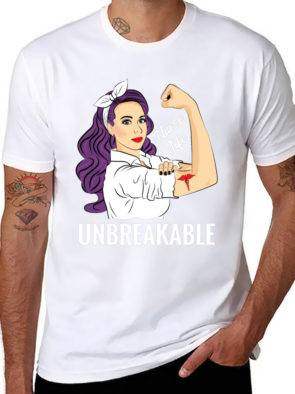 Nurse Life Unbreakable Graphic Tee