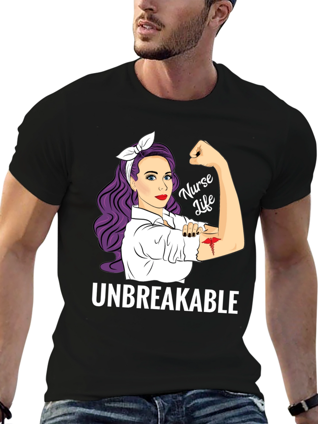 Nurse Life Unbreakable Graphic Tee