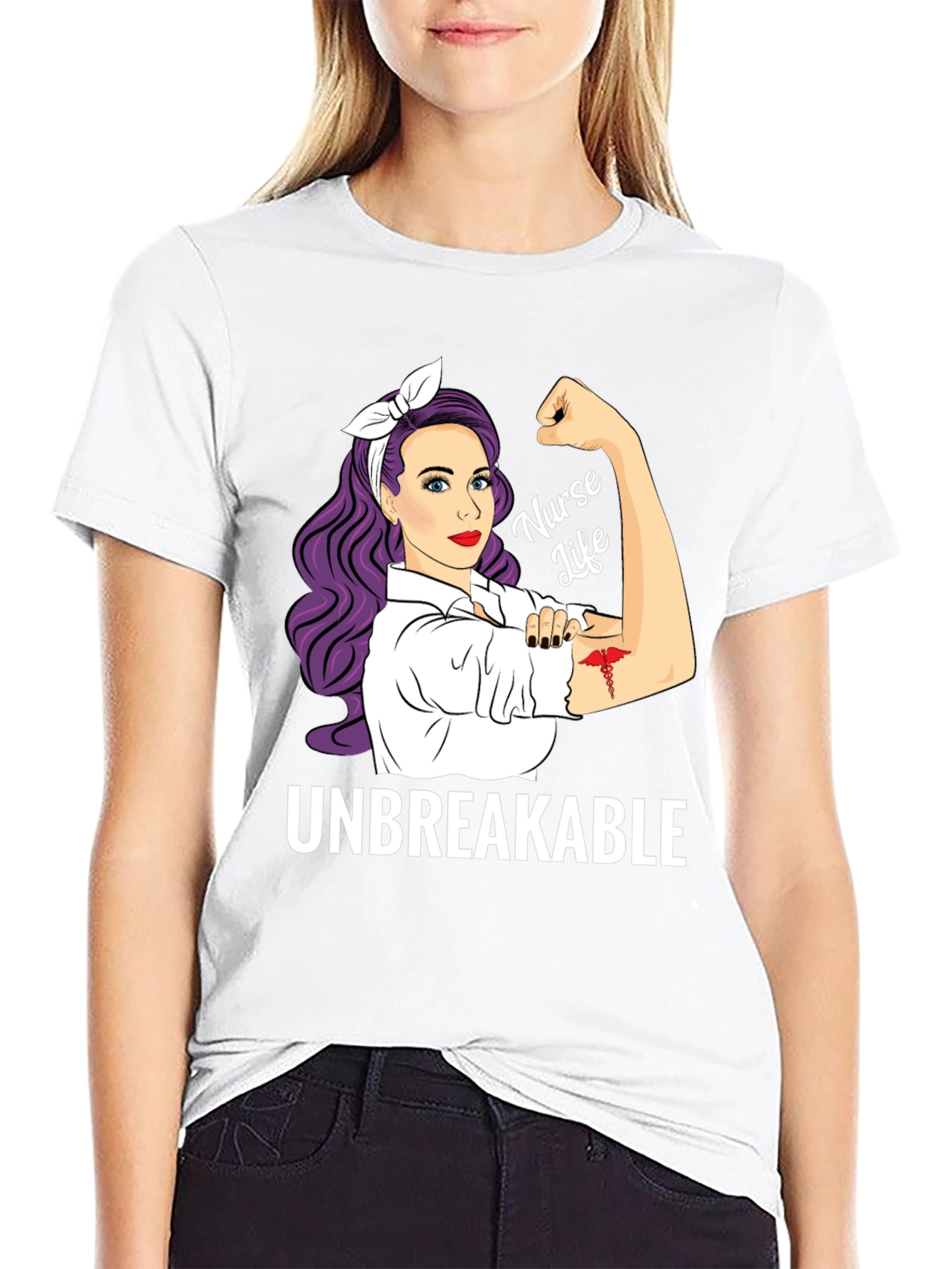 Nurse Life Unbreakable Graphic Tee